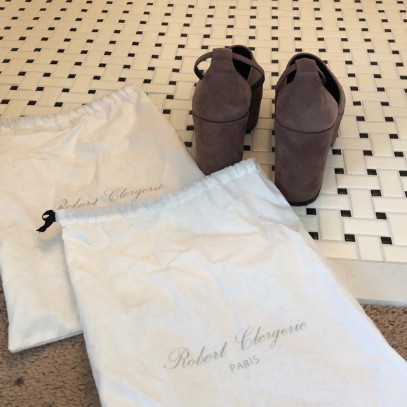 Robert Clergerie mauve/taupe platforms - Picture 5 of 6
